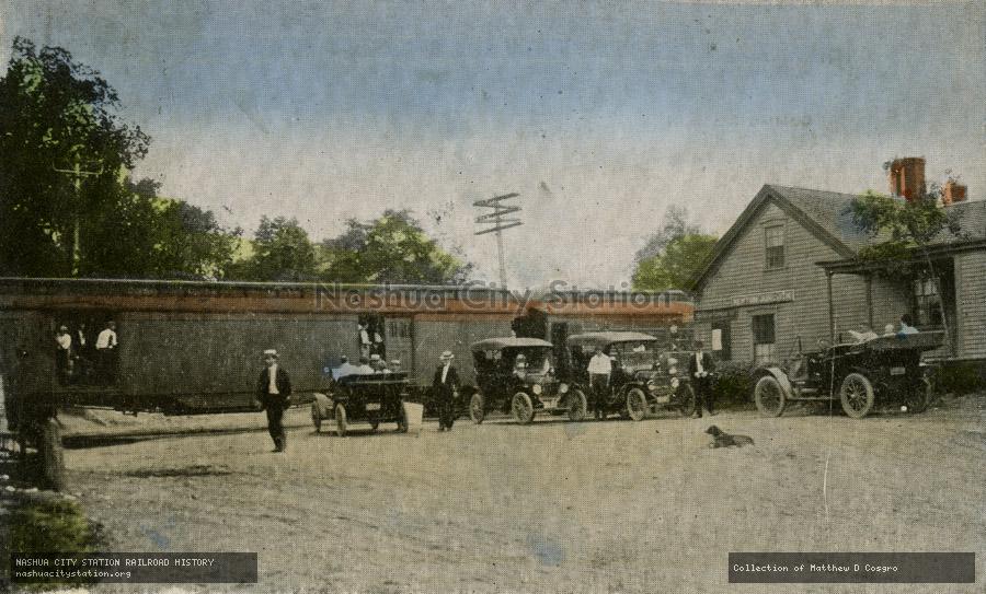 Postcard: Boston & Maine Station, Newton Junction, New Hampshire
